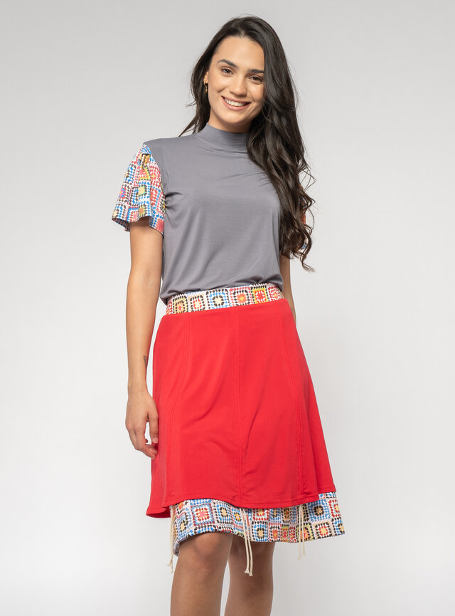 Dámska sukňa so sťahovaním