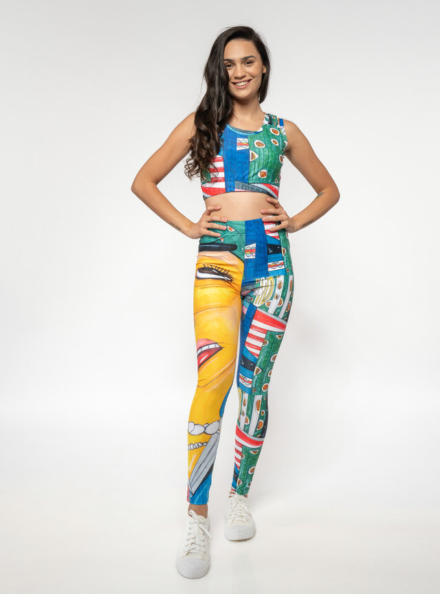 Dámske legíny s potlačou