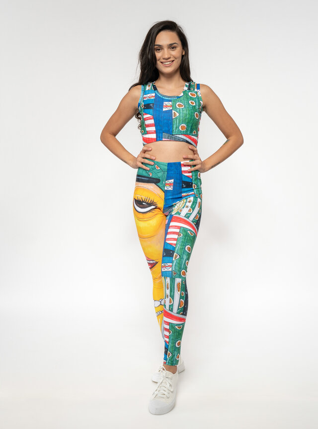 Dámske legíny s potlačou