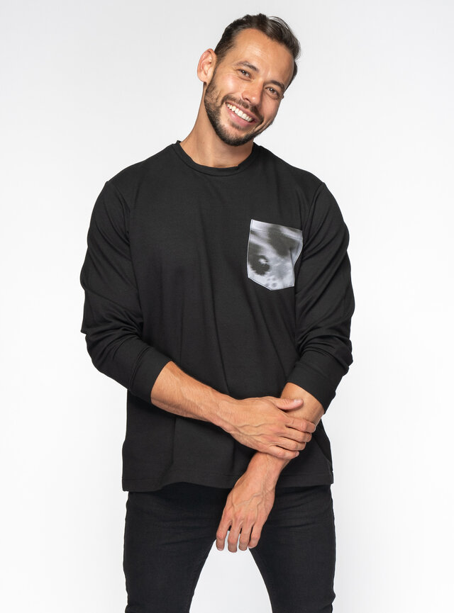 Pánska oversized mikina s vreckom