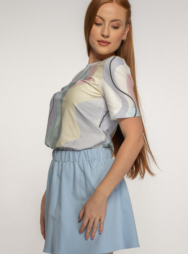 Dámske tričko pastelové s krátkym rukávom