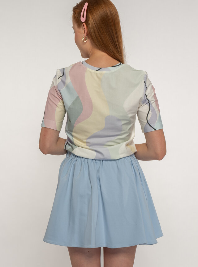 Dámske tričko pastelové s krátkym rukávom