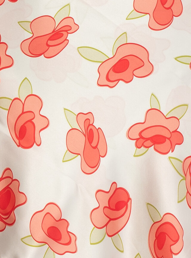 Saténová šatka veľká LENKA SRŠŇOVÁ ružička