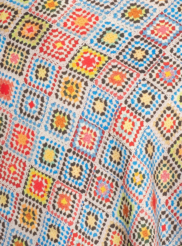 Saténová šatka veľká HENRIETA THOLT dečka