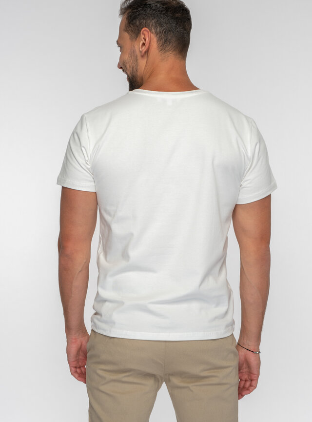 Pánske tričko biele s trúbkou