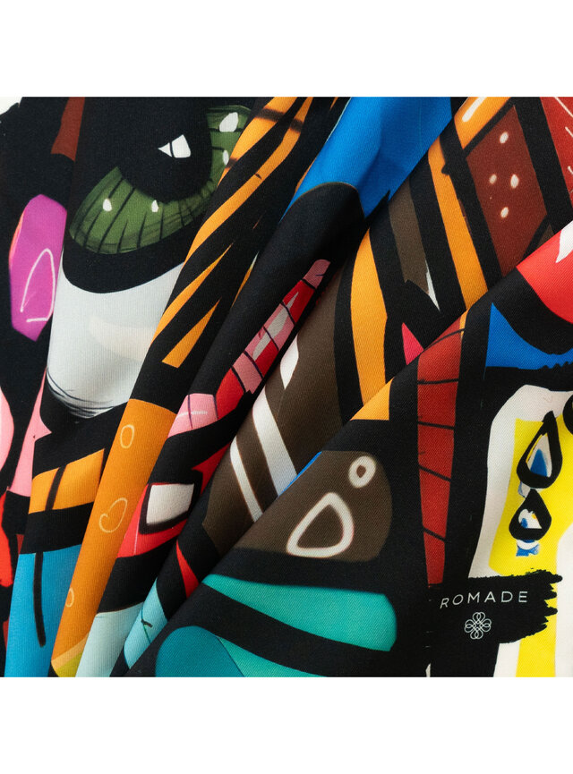 Šatka Roma Lisa v červenej farbe