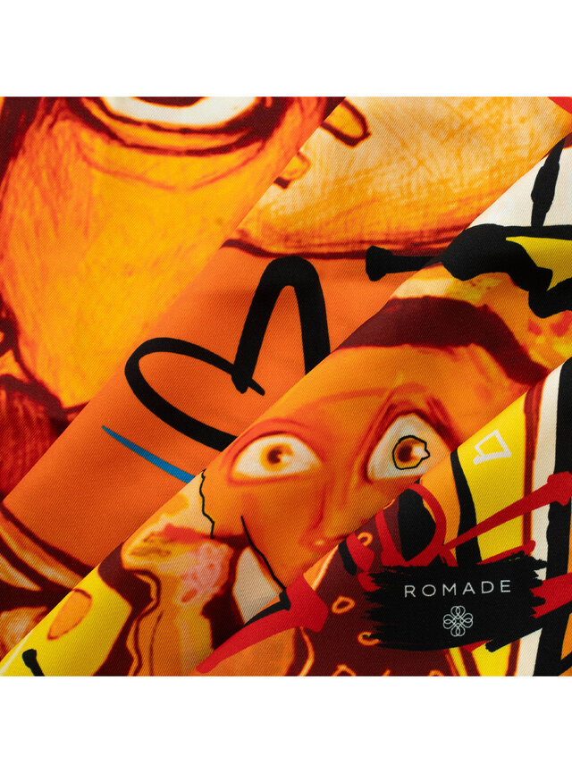 Šatka Viera (Paťaňiben) v oranžovej farbe