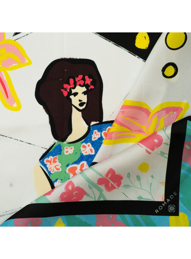 Šatka Peniaze (Love) v modrej farbe