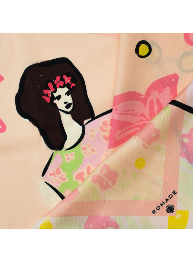 Šatka Peniaze (Love) v ružovej farbe