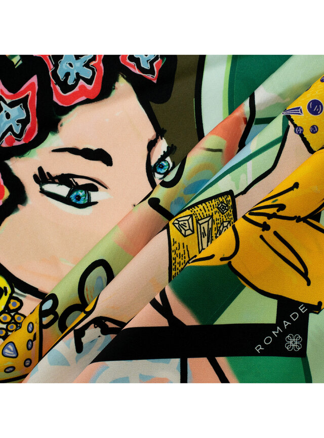 Šatka Kráľovná (Marahaňi) vo svetlo-zelenej farbe