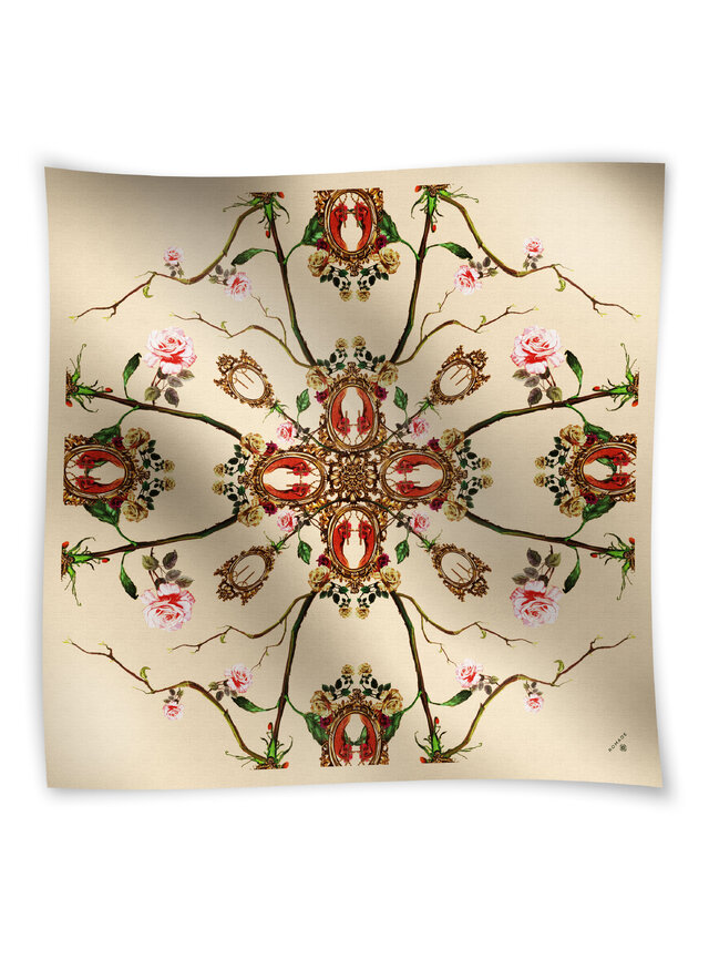 Šatka Dvor (O Avľin) v béžovej farbe