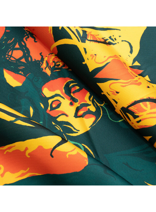 Šatka Sloboda (Mukľiben) v oranžovej farbe