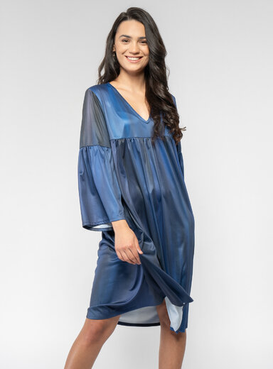 Dámske šaty s riasením cez prsia