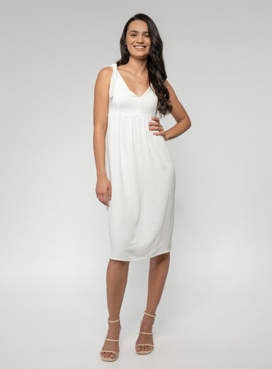 Dámske šaty s viazaním na ramenách