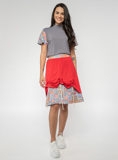 Dámska sukňa so sťahovaním