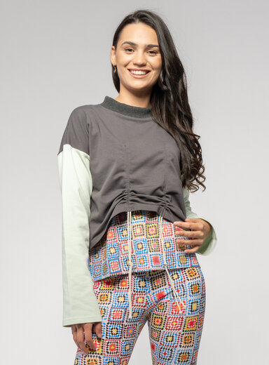 Dámska dvojvrstvová mikina so sťahovaním