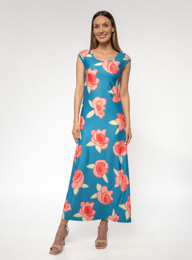 Dámske šaty so vzorom ruže