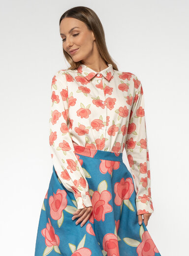 Dámska košeľa s potlačou