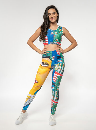 Dámske legíny s potlačou