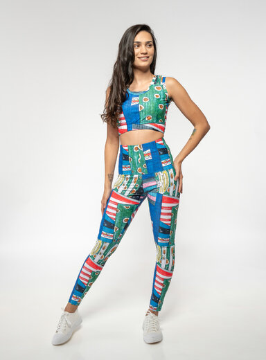 Dámske legíny s potlačou