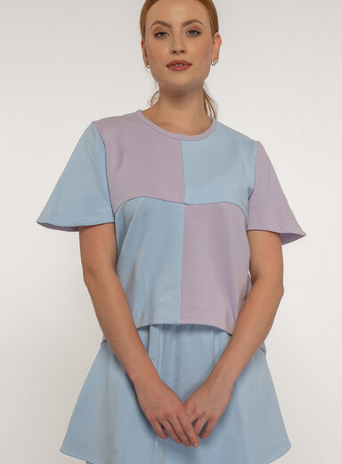 Dámske tričko pastelové s krátkym rukávom 