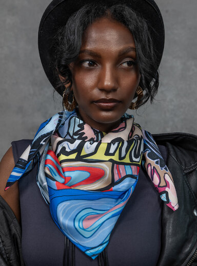 Šatka Identita (Miripen) v belasej farbe