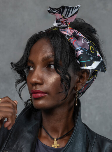 Šatka Sila (Zor) v ružovej farbe