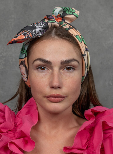 Šatka Svadba (Baro Bijav) v marhuľovej farbe