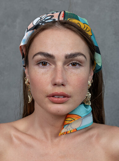 Šatka Kráľovná (Marahaňi) vo svetlo-zelenej farbe