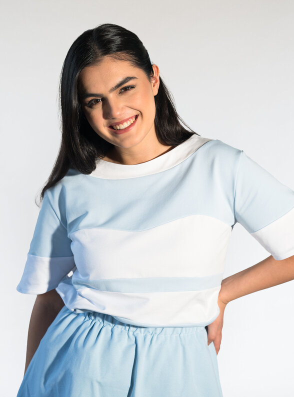 Dámske tričko pastelové s krátkym rukávom 