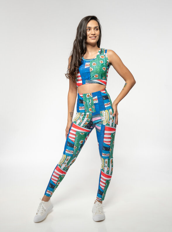 Dámske legíny s potlačou