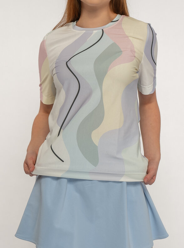 Dámske tričko pastelové s krátkym rukávom