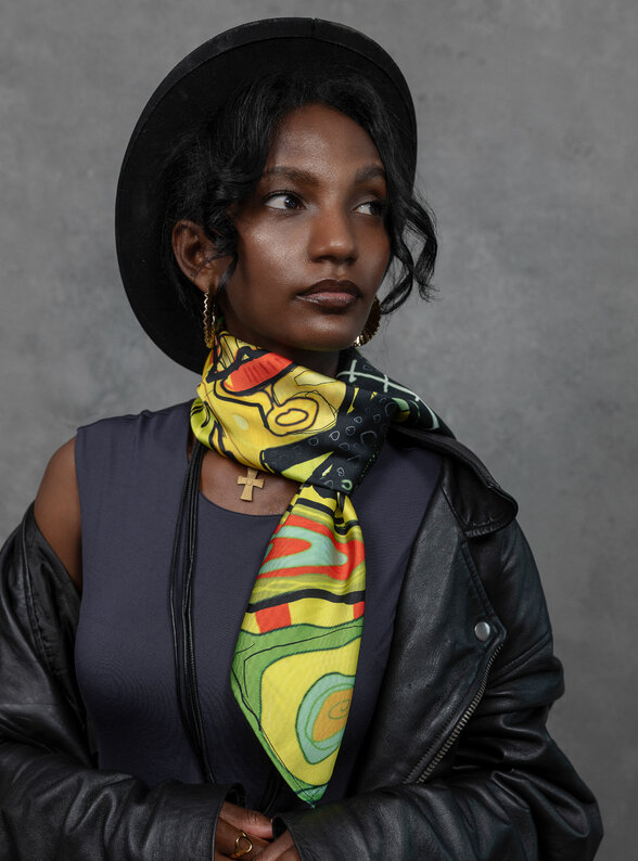 Šatka Identita (Miripen) v žltej farbe