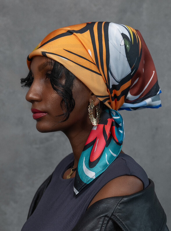 Šatka Roma Lisa v zelenej farbe