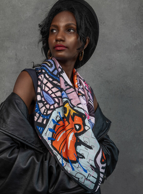 Šatka Zrodenie (Uľiben) v ružovej farbe