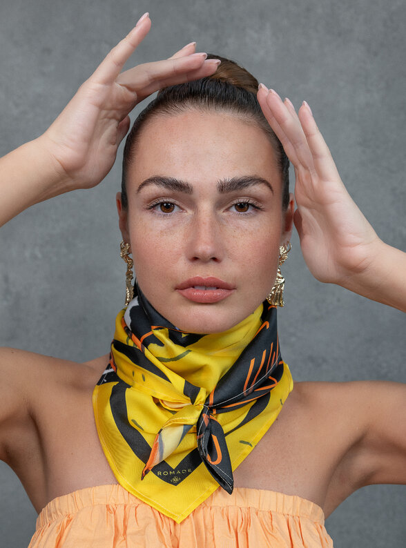 Šatka Nádej (Bari Bacht) v žltej farbe