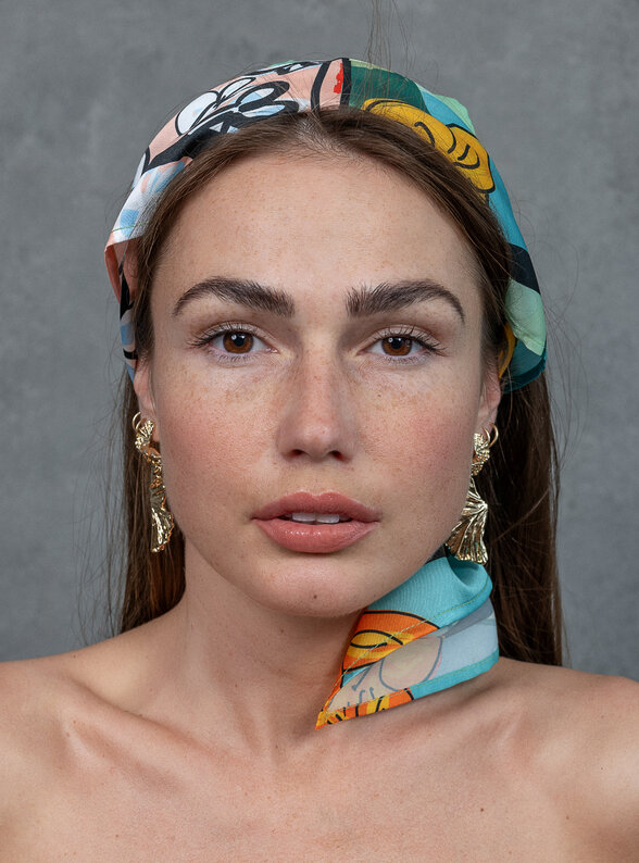 Šatka Kráľovná (Marahaňi) vo svetlo-zelenej farbe