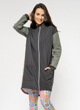 Dámska bunda dlhá so stojačikom