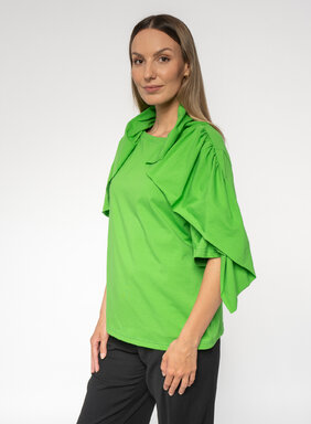 Dámske tričko zelené s volánom