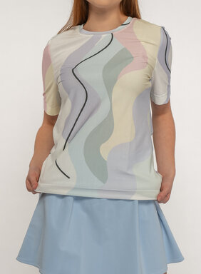 Dámske tričko pastelové s krátkym rukávom