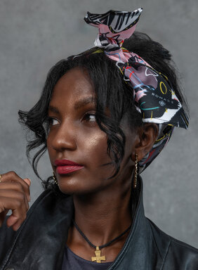 Šatka Sila (Zor) v ružovej farbe