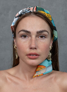 Šatka Kráľovná (Marahaňi) vo svetlo-zelenej farbe