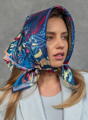 Šatka Harmónia (Harmonija) v petrolejovej farbe